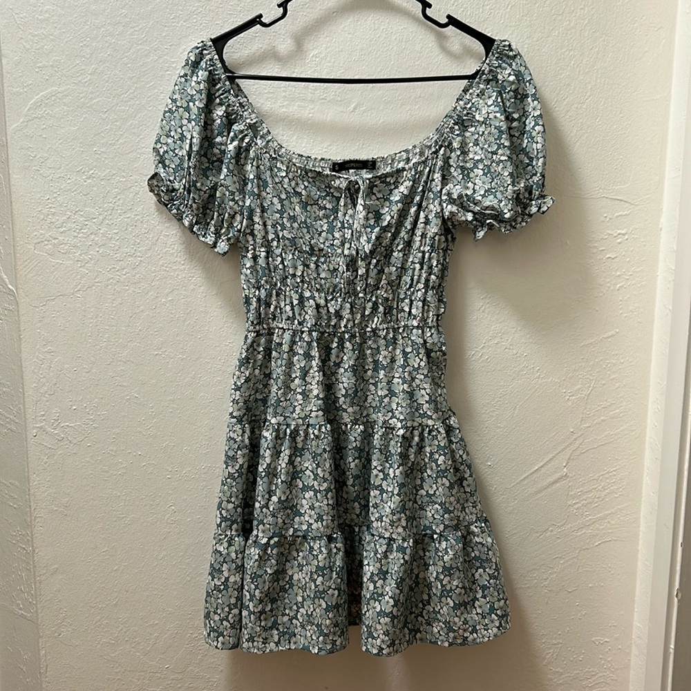 Floral off shoulder dress